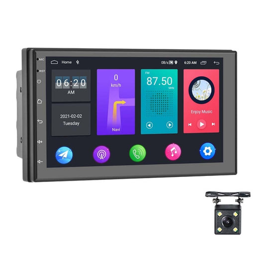 A2797 7 Inch Android WiFi 2+32G Central Control Large Screen Universal Car Navigation Reversing Video Player, Style: Standard+4Lights Camera - Car MP3 & MP4 & MP5 by PMC Jewellery | Online Shopping South Africa | PMC Jewellery | Buy Now Pay Later Mobicred