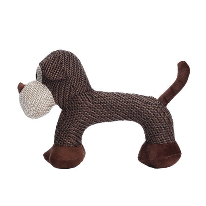 Dog Linen Chewing Teething Sounding Pet Toy(Monkey) - Stuffed Toys & Cottony by PMC Jewellery | Online Shopping South Africa | PMC Jewellery