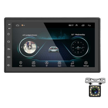 A2222KT 7 Inch Android Navigation WiFi Version 1+32G GPS Bluetooth 2.5D Screen Car Central Control MP5 Player, Style: Standard+12Lights Camera - Car MP3 & MP4 & MP5 by PMC Jewellery | Online Shopping South Africa | PMC Jewellery | Buy Now Pay Later Mobicred