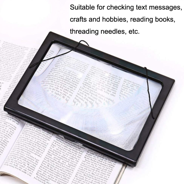 WJ10015 Full Page Reading LED Light Three-dimensional Folding Bracket Magnifying Glass - Others by PMC TechLife | Online Shopping South Africa | PMC TechLife
