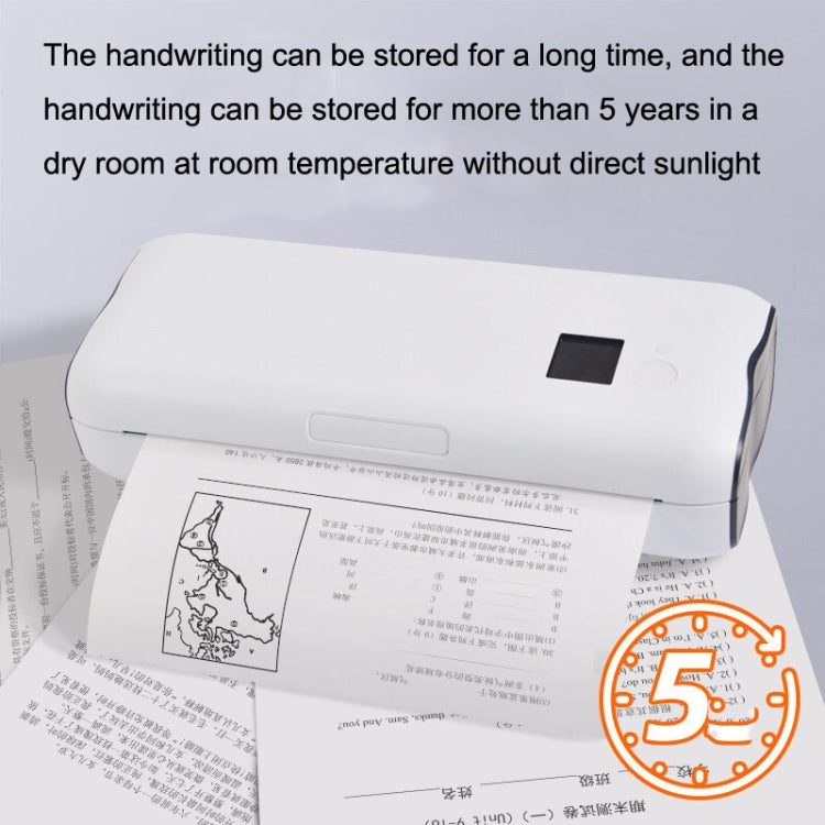 Home Small Phone Office Wireless Wrong Question Paper Student Portable Thermal Printer, Style: Bluetooth Edition+100pcs A4 Paper - Printer by PMC TechLife | Online Shopping South Africa | PMC TechLife | Buy Now Pay Later Mobicred