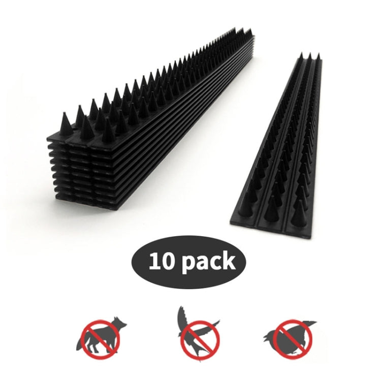 10pcs SK419 Power Equipment Line Anti-bird Thorn Roof Eaves Drive Bird Fence Anti-theft Electric Bird Thorn(Black) - Outdoor Insect Repellent by PMC Jewellery | Online Shopping South Africa | PMC Jewellery | Buy Now Pay Later Mobicred