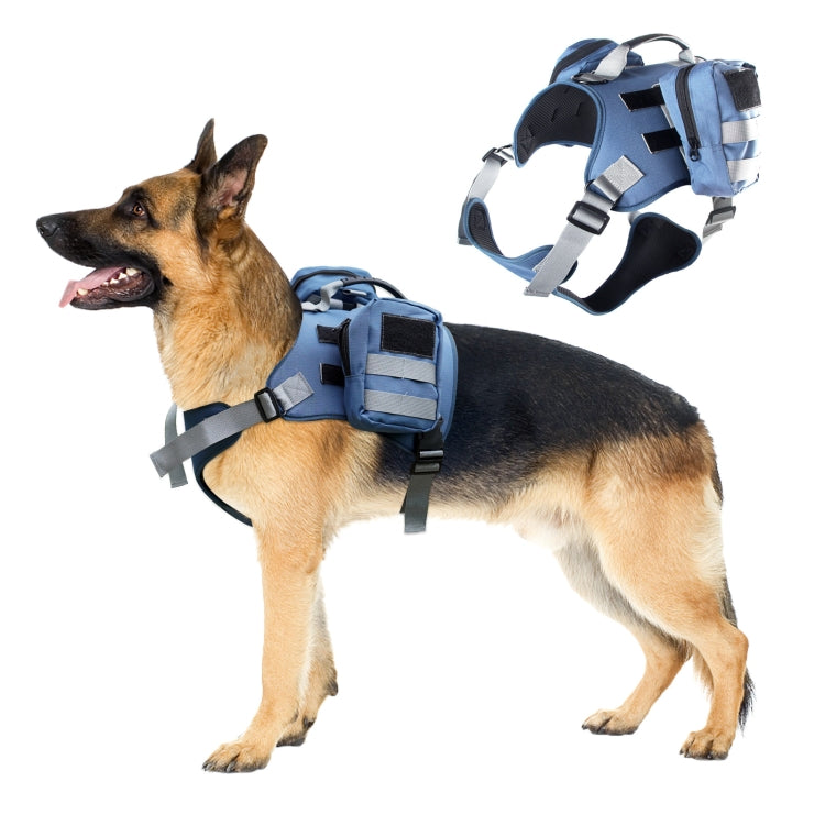 Dog Explosion-proof Chest Strap With Detachable Combination Backpack, Size: S(Lake Blue) - Leashes & Chest Strap by PMC TechLife | Online Shopping South Africa | PMC TechLife | Buy Now Pay Later Mobicred