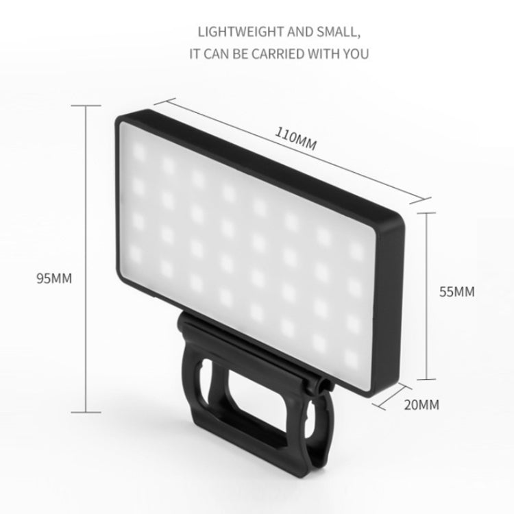 Outdoor Live Photography Multi-angle Brightness Adjustment Mobile Phone Fill Light, Specification: Monochrome White Light - Selfie Light by PMC Jewellery | Online Shopping South Africa | PMC Jewellery | Buy Now Pay Later Mobicred