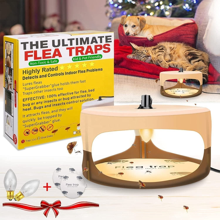2pcs SK111 Pet Household Flea Lamp Flea Sticky Trapper Flea Capture Device(UK Plug) - Traps by PMC TechLife | Online Shopping South Africa | PMC TechLife | Buy Now Pay Later Mobicred