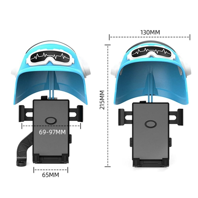 Small Helmet Sunscreen Phone Stand Bracket Motorcycle Mobile Phone Holder,Spec: Rearview Mirror White - Holder by PMC TechLife | Online Shopping South Africa | PMC TechLife | Buy Now Pay Later Mobicred