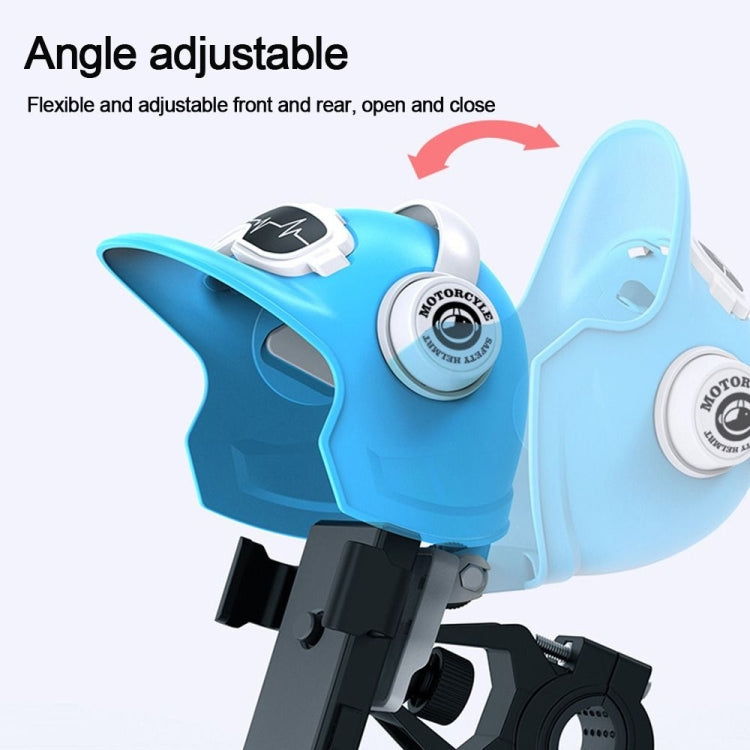Small Helmet Sunscreen Phone Stand Bracket Motorcycle Mobile Phone Holder,Spec: Rearview Mirror White - Holder by PMC TechLife | Online Shopping South Africa | PMC TechLife | Buy Now Pay Later Mobicred