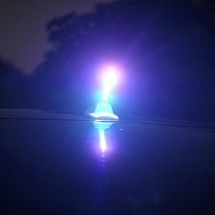 Car Solar Shark Fin With Antenna LED Warning Light, Specification: Black with Remote Control - Warning Lights by PMC TechLife | Online Shopping South Africa | PMC TechLife | Buy Now Pay Later Mobicred