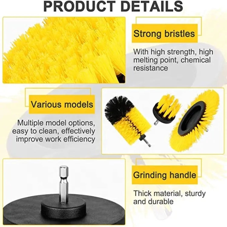 WRS-DS19 9 in 1 Electric Drill Crevice Cleaning Brushes Car Wash Tools Set(9pcs/set) - Car Washer & Accessories by PMC TechLife | Online Shopping South Africa | PMC TechLife | Buy Now Pay Later Mobicred