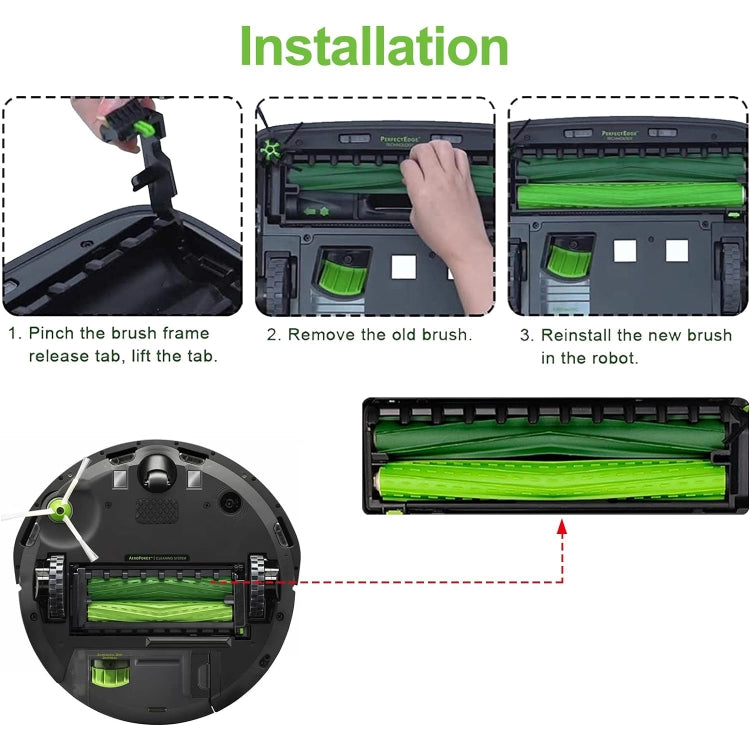 For iRobot i7 i7+ E5 E6 i3 Vacuum Cleaner Accessories 1 Group Main Brush - For iRobot Accessories by PMc TechLife | Online Shopping South Africa | PMc TechLife | Buy Now Pay Later Mobicred