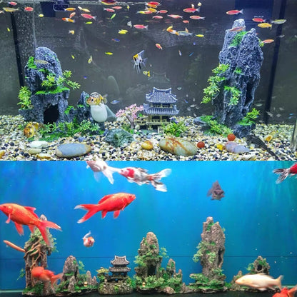 Stone Fish Tank Landscape Simulation Resin Aquarium Decorative Ornament, Style: Xiaoyao Mountain - Fish Tank Decoration by PMC Jewellery | Online Shopping South Africa | PMC Jewellery