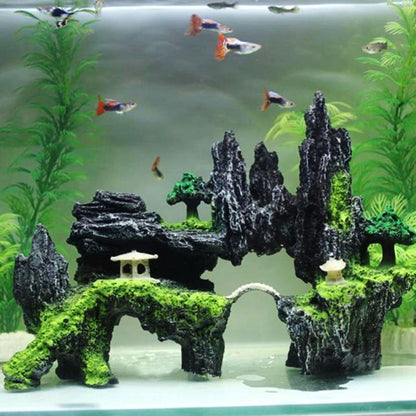 Stone Fish Tank Landscape Simulation Resin Aquarium Decorative Ornament, Style: Xiaoyao Mountain - Fish Tank Decoration by PMC Jewellery | Online Shopping South Africa | PMC Jewellery