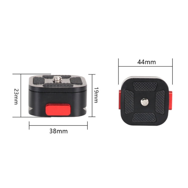 Z049 Quartet Mini Quick Release Plate Clamp for DSLR Camera Camcorder Tripod Monopod - Quick Release Plate by PMC TechLife | Online Shopping South Africa | PMC TechLife | Buy Now Pay Later Mobicred