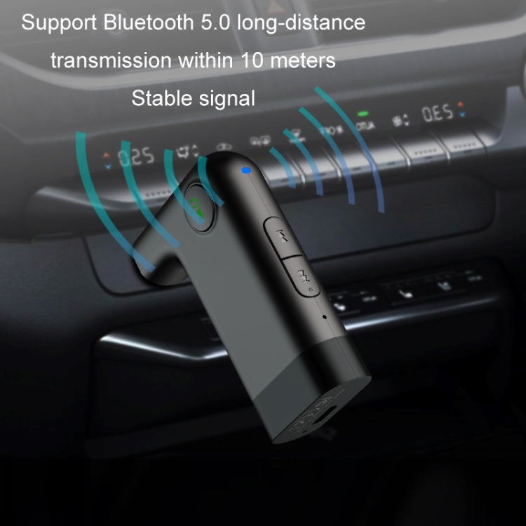 S-18 Car Mini AUX Audio Adapter Wireless Bluetooth 5.0 Receiver - Bluetooth Car Kits by PMC TechLife | Online Shopping South Africa | PMC TechLife | Buy Now Pay Later Mobicred
