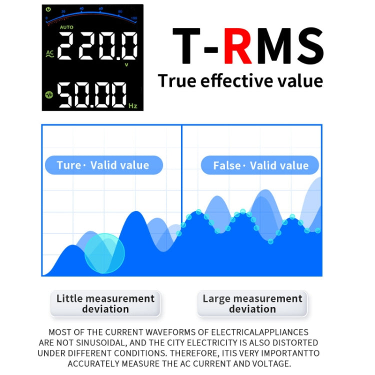 FNIRSI S1 Digital High Precision Fully Automatic Digital Multimeter(Blue) - Digital Multimeter by FNIRSI | Online Shopping South Africa | PMC Jewellery | Buy Now Pay Later Mobicred