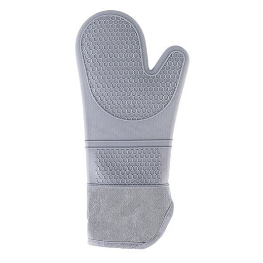 ZYA-426 Longer And Thicker Insulated Gloves Silicone Kitchen Baking Gloves(Gray) - Insulation by PMC Jewellery | Online Shopping South Africa | PMC Jewellery | Buy Now Pay Later Mobicred