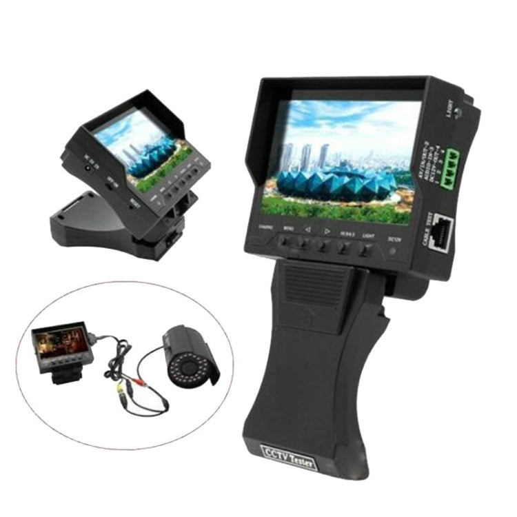 JSK-4300B 4.3 inch Handheld 12V Output Network Cable Monitoring Tester(With AU Plug Power Adapter) - Other Tools by PMC TechLife | Online Shopping South Africa | PMC TechLife