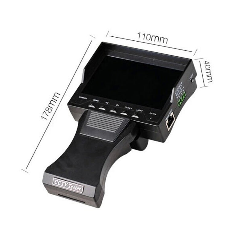 JSK-4300B 4.3 inch Handheld 12V Output Network Cable Monitoring Tester(With US Plug Power Adapter) - Other Tools by PMC TechLife | Online Shopping South Africa | PMC TechLife