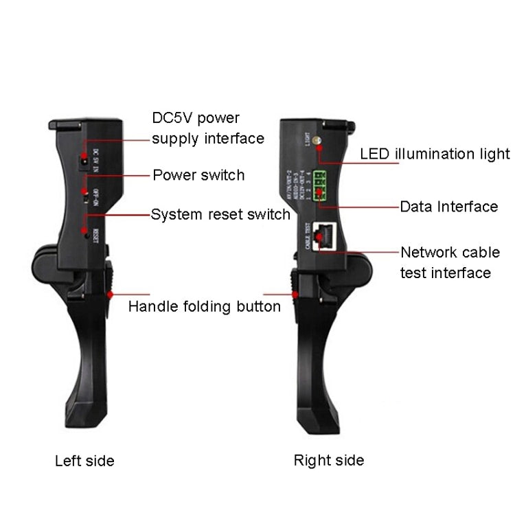 JSK-4300B 4.3 inch Handheld 12V Output Network Cable Monitoring Tester(With US Plug Power Adapter) - Other Tools by PMC Jewellery | Online Shopping South Africa | PMC Jewellery