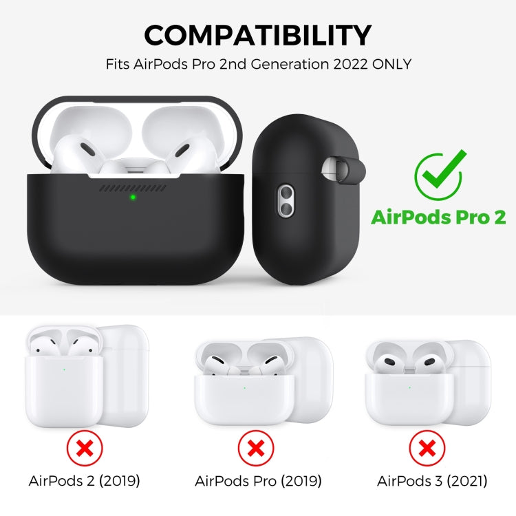 For AirPods Pro 2 AhaStyle PT187 Silicone One-Piece Protective Case With Lanyard Case(Sky Blue) - For AirPods Pro 2 by AhaStyle | Online Shopping South Africa | PMC Jewellery | Buy Now Pay Later Mobicred