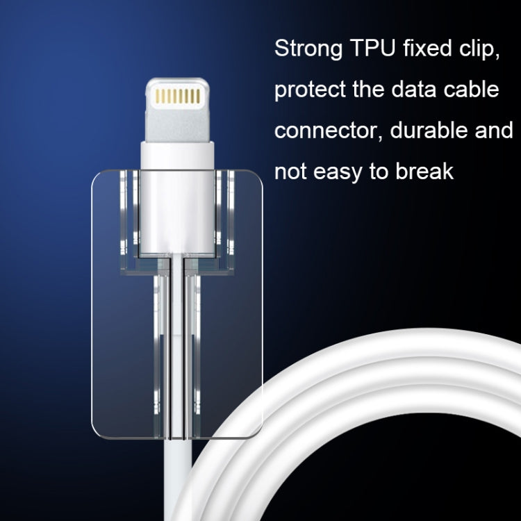 10pcs Square Transparent Data Cable Protective Sleeve Durable Break-Resistant Cable Winder(Type-C/USB-C) - Cable Organizer by PMC Jewellery | Online Shopping South Africa | PMC Jewellery | Buy Now Pay Later Mobicred