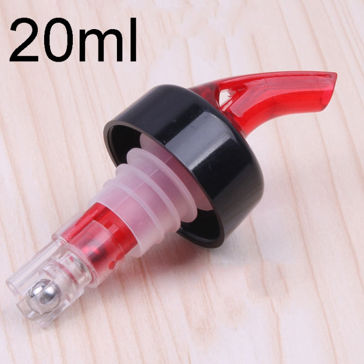 Quantitative Wine Pourer Red Wine Cork Wine Stopper 20ml Red - Bottle Stopper by PMC TechLife | Online Shopping South Africa | PMC TechLife | Buy Now Pay Later Mobicred