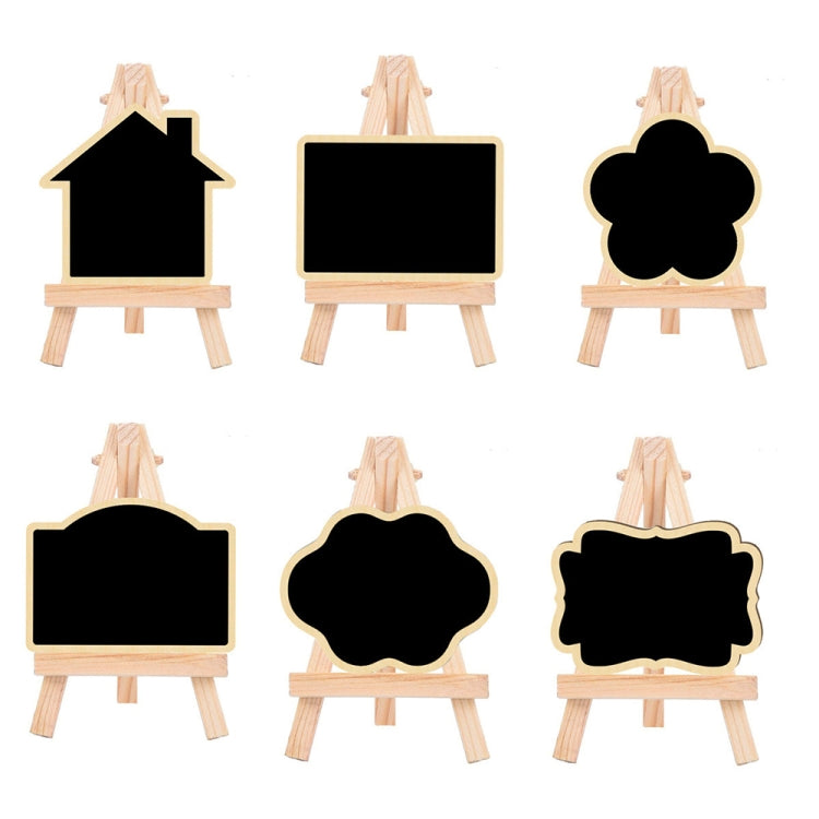 Small Party Shop Message Blackboard Ornaments Pine Tripod Decorative Message Board(Rectangle) - Message Boards by PMC TechLife | Online Shopping South Africa | PMC TechLife