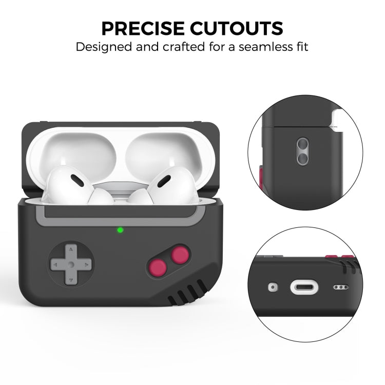 For AirPods Pro 2 AhaStyle PT-JY07 Split Silicone Cartoon Earphone Protective Case(Gray) - For AirPods Pro 2 by AhaStyle | Online Shopping South Africa | PMC Jewellery | Buy Now Pay Later Mobicred