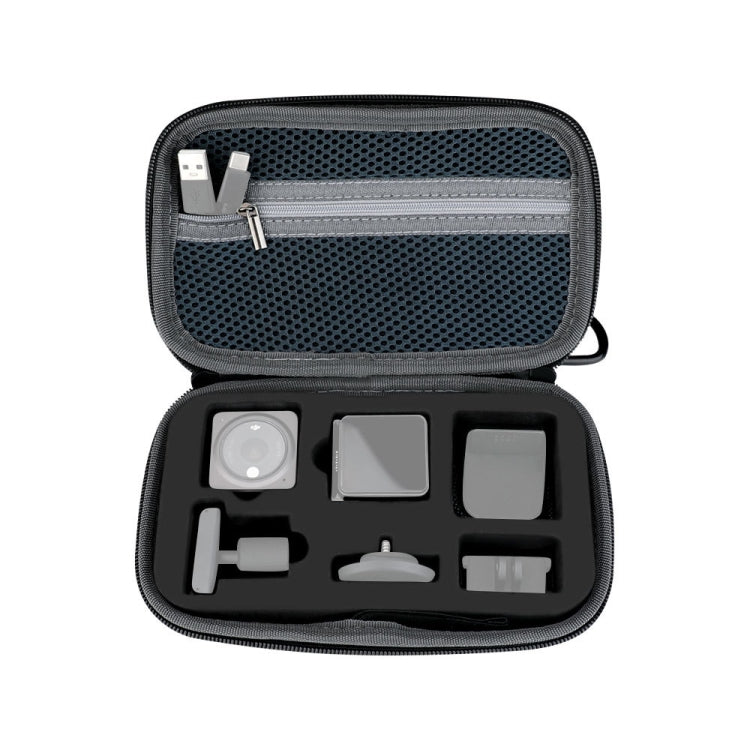 For DJI Action 2 RCSTQ Action Camera Hard Case Accessory Bag(Silver Gray) - Case & Bags by RCSTQ | Online Shopping South Africa | PMC Jewellery | Buy Now Pay Later Mobicred