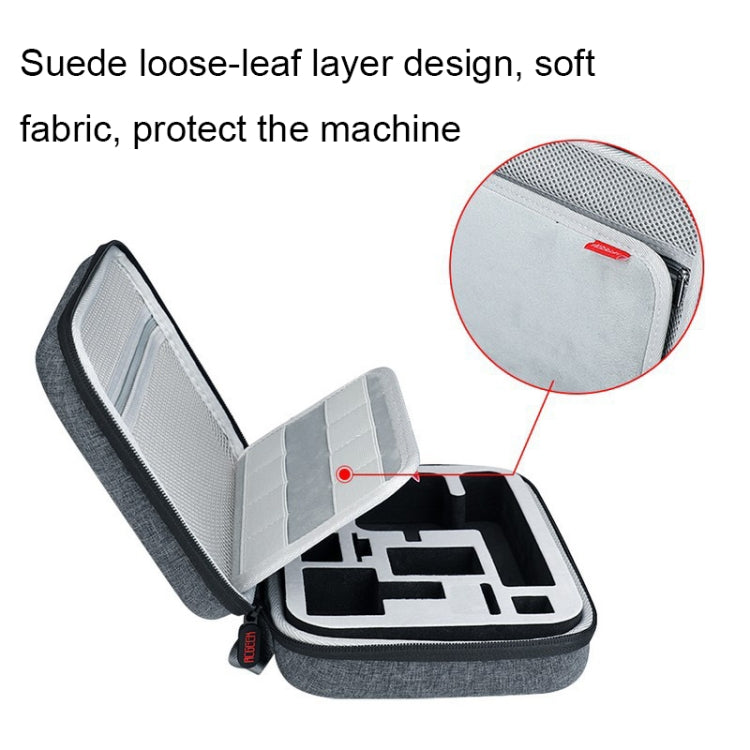 RCGEEK for DJI Action 2 Sports Camera Wear-resistant Shock-absorbing Storage Bag(Grey) -  by RCGEEK | Online Shopping South Africa | PMC Jewellery | Buy Now Pay Later Mobicred