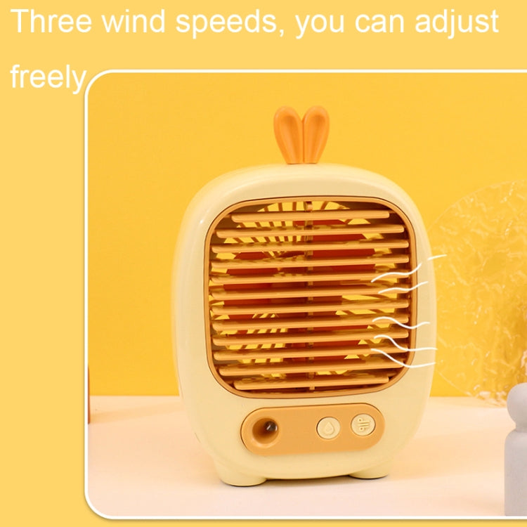 1315 Spray Humidification Hydrating Cartoon Fan USB Charging Desktop Fan(Deer Yellow) - Electric Fans by PMC Jewellery | Online Shopping South Africa | PMC Jewellery | Buy Now Pay Later Mobicred