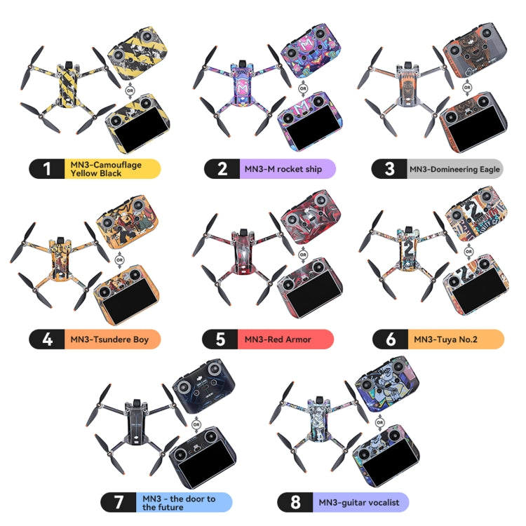 For DJI Mini 3 Pro Remote Control Body Sticker ,Spec: RC With Screen(Camouflage) - Stickers by RCSTQ | Online Shopping South Africa | PMC Jewellery | Buy Now Pay Later Mobicred