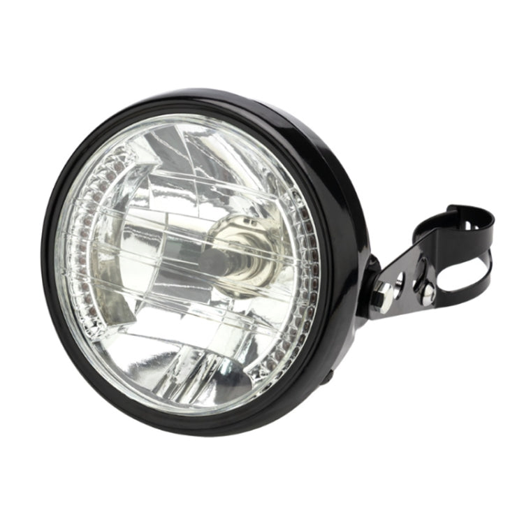 Motorcycle 7 Inch LED Headlamp Angel Ring Steering Function With Bracket(Shock Absorber Diameter 28-36mm) - Headlights by PMC Jewellery | Online Shopping South Africa | PMC Jewellery | Buy Now Pay Later Mobicred