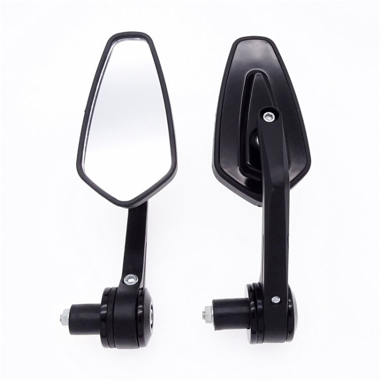Motorcycle Handle All Aluminum Cherry Rearview Mirror(Black) - Side Mirrors by PMC TechLife | Online Shopping South Africa | PMC TechLife | Buy Now Pay Later Mobicred