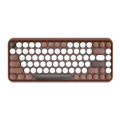 Ajazz 308I 84 Keys Tablet Computer Notebook Home Office Punk Bluetooth Keyboard(Milk Tea Color) - Wireless Keyboard by Ajazz | Online Shopping South Africa | PMC Jewellery | Buy Now Pay Later Mobicred