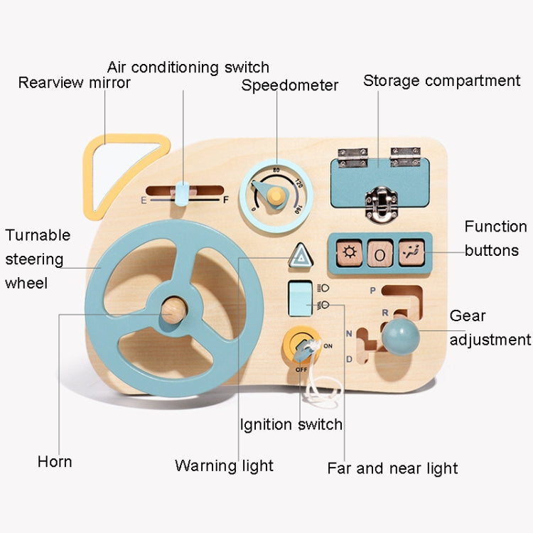 Montessori Education Steering Wheel Simulation Busy Board Children Puzzle Toys - Early Education Toys by PMC Jewellery | Online Shopping South Africa | PMC Jewellery