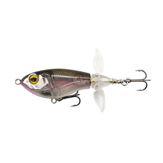 DF065 9g Double Paddle Tractor Surface Tether Roadrunner Fake Lure Long-distance Casting Lure(Transparent Brown) - Fishing Lures by PMC Jewellery | Online Shopping South Africa | PMC Jewellery | Buy Now Pay Later Mobicred