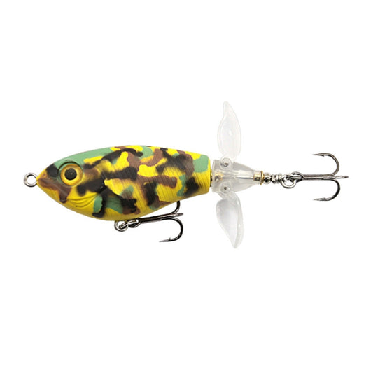 DF065 9g Double Paddle Tractor Surface Tether Roadrunner Fake Lure Long-distance Casting Lure(Camouflage) - Fishing Lures by PMC Jewellery | Online Shopping South Africa | PMC Jewellery | Buy Now Pay Later Mobicred