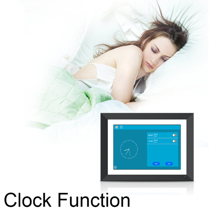 JT101F-C01 10.1-Inch Smart Touch Electronic Photo Frame With Human Sensor Function, US Plug - 11 inch Below by PMC TechLife | Online Shopping South Africa | PMC TechLife | Buy Now Pay Later Mobicred