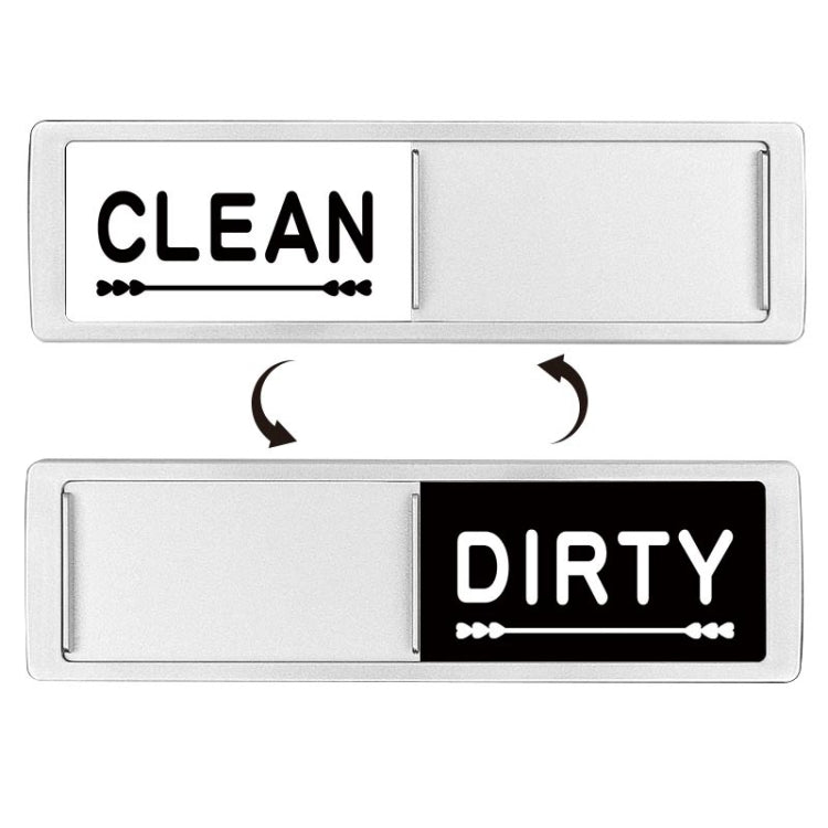 Dishwasher Magnet Clean Dirty Sign Double-Sided Refrigerator Magnet(Silver Love) - Dish Washers & Accessories by PMC TechLife | Online Shopping South Africa | PMC TechLife