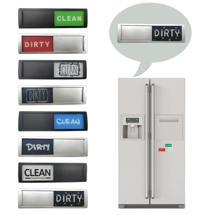 Dishwasher Magnet Clean Dirty Sign Double-Sided Refrigerator Magnet(Silver Love) - Dish Washers & Accessories by PMC TechLife | Online Shopping South Africa | PMC TechLife