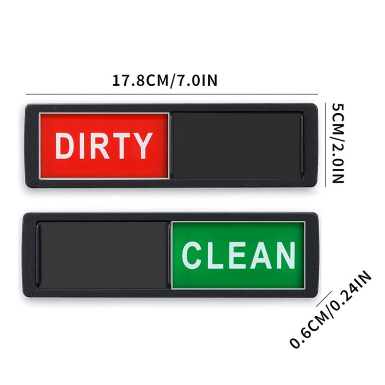 Dishwasher Magnet Clean Dirty Sign Double-Sided Refrigerator Magnet(Silver Love) - Dish Washers & Accessories by PMC TechLife | Online Shopping South Africa | PMC TechLife