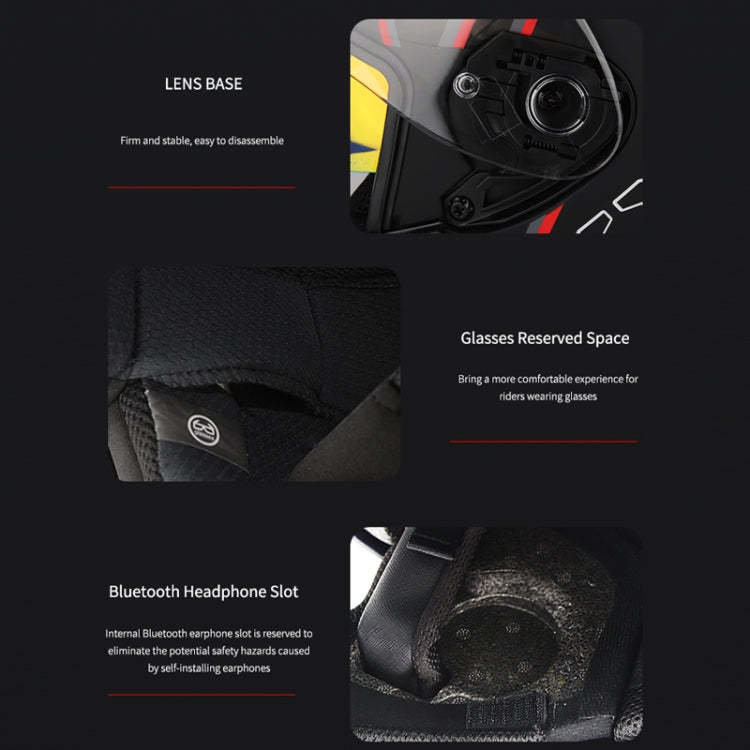 SOMAN Motorcycle Electric Bicycle Dual Lens Riding Helmet, Size: M(Matte Black) - free shipping - PMC TechLife - Order now!