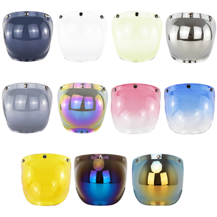 Motorcycle Helmet Three-Button Windproof Lens With Bracket(Pink) - Helmets by PMC TechLife | Online Shopping South Africa | PMC TechLife | Buy Now Pay Later Mobicred