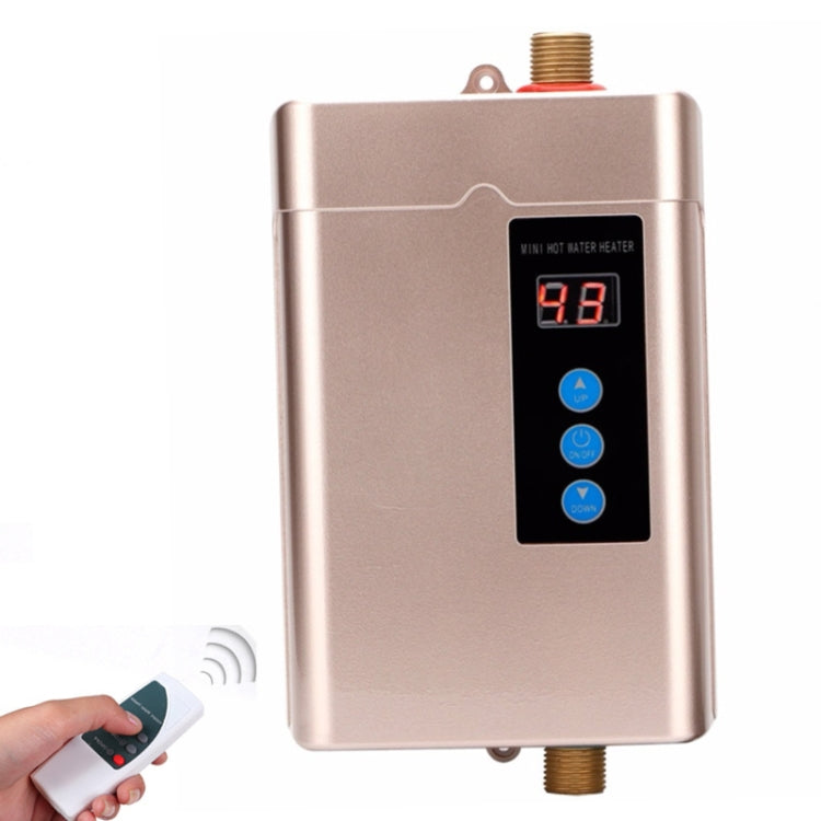 US Plug 3000W  Electric Water Heater With Remote Control Adjustable Temperate(Red) - Water Heaters & Accessories by PMC Jewellery | Online Shopping South Africa | PMC Jewellery