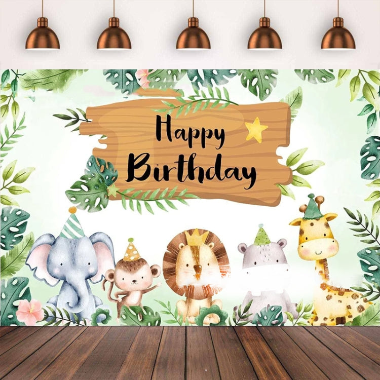 210x150cm Animal Kids Birthday Party Backdrop Cloth Tapestry Decoration Backdrop Banner Cloth - Birthday Party by PMC Jewellery | Online Shopping South Africa | PMC Jewellery