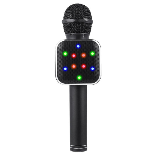 WS-1818 LED Light Flashing Microphone Self-contained Audio Bluetooth Wireless Microphone(Black) - Microphone by PMC Jewellery | Online Shopping South Africa | PMC Jewellery | Buy Now Pay Later Mobicred