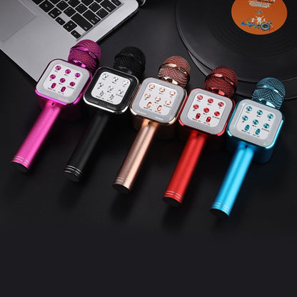 WS-1818 LED Light Flashing Microphone Self-contained Audio Bluetooth Wireless Microphone(Rose Gold) - Microphone by PMC Jewellery | Online Shopping South Africa | PMC Jewellery | Buy Now Pay Later Mobicred