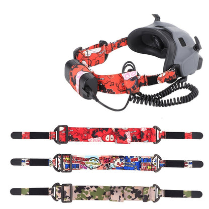Sunnylife TD487 For DJI Avata / FPV Goggles V2 Color Headband Fixed Elastic Strap(Graffiti) - Other Accessories by Sunnylife | Online Shopping South Africa | PMC Jewellery