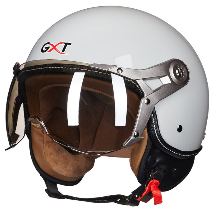 GXT Electric Vehicle Half Cover Helmet Four Seasons Retro Helmet, Size: M(Cold Gray) - Helmets by GXT | Online Shopping South Africa | PMC Jewellery | Buy Now Pay Later Mobicred